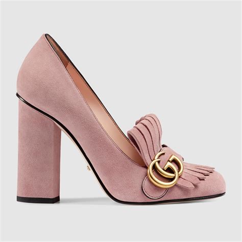 gucci pink suede pumps dupe